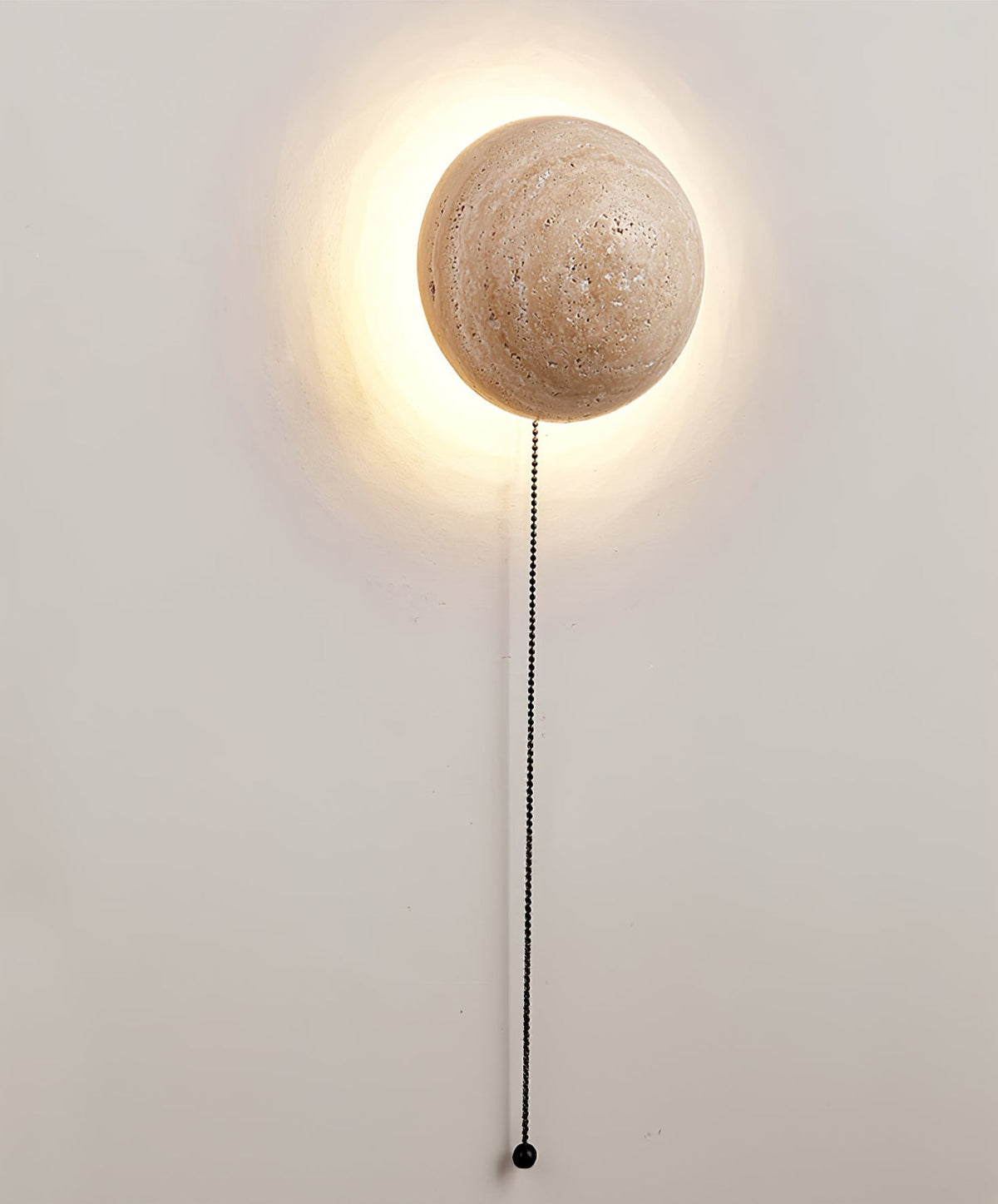 Vexael minimalistisk vägglampa i travertin