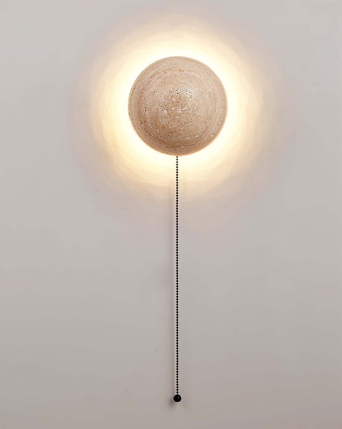Vexael minimalistisk vägglampa i travertin