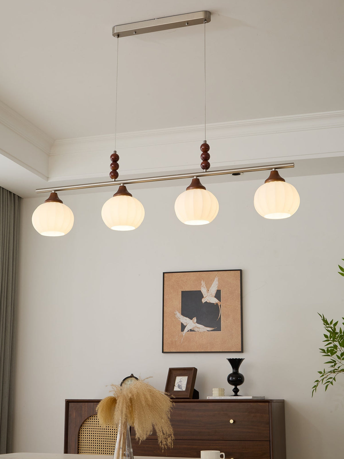 Nyla retro pendellampa i glas