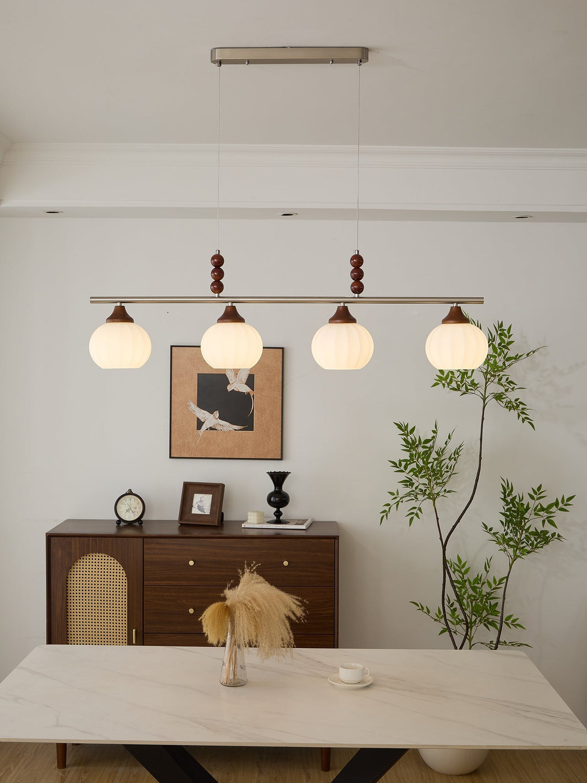 Nyla retro pendellampa i glas