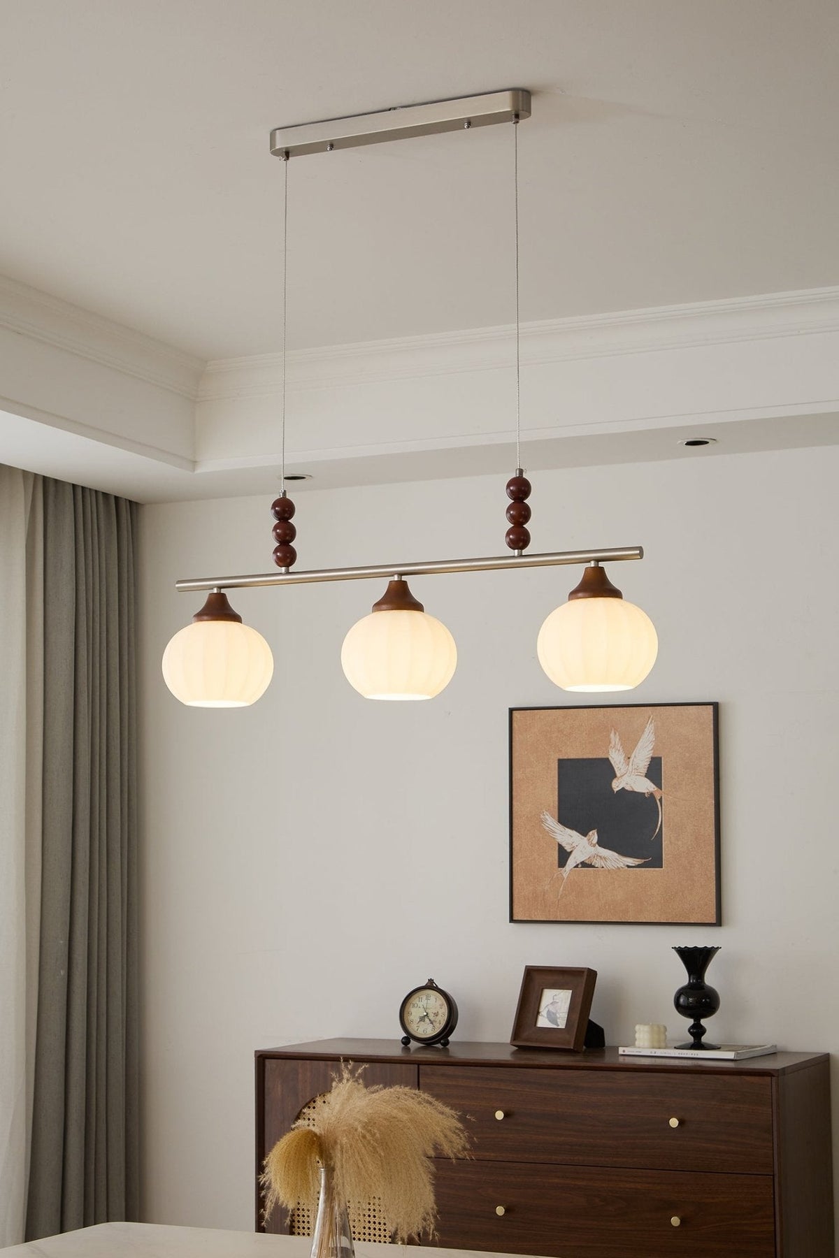 Nyla retro pendellampa i glas