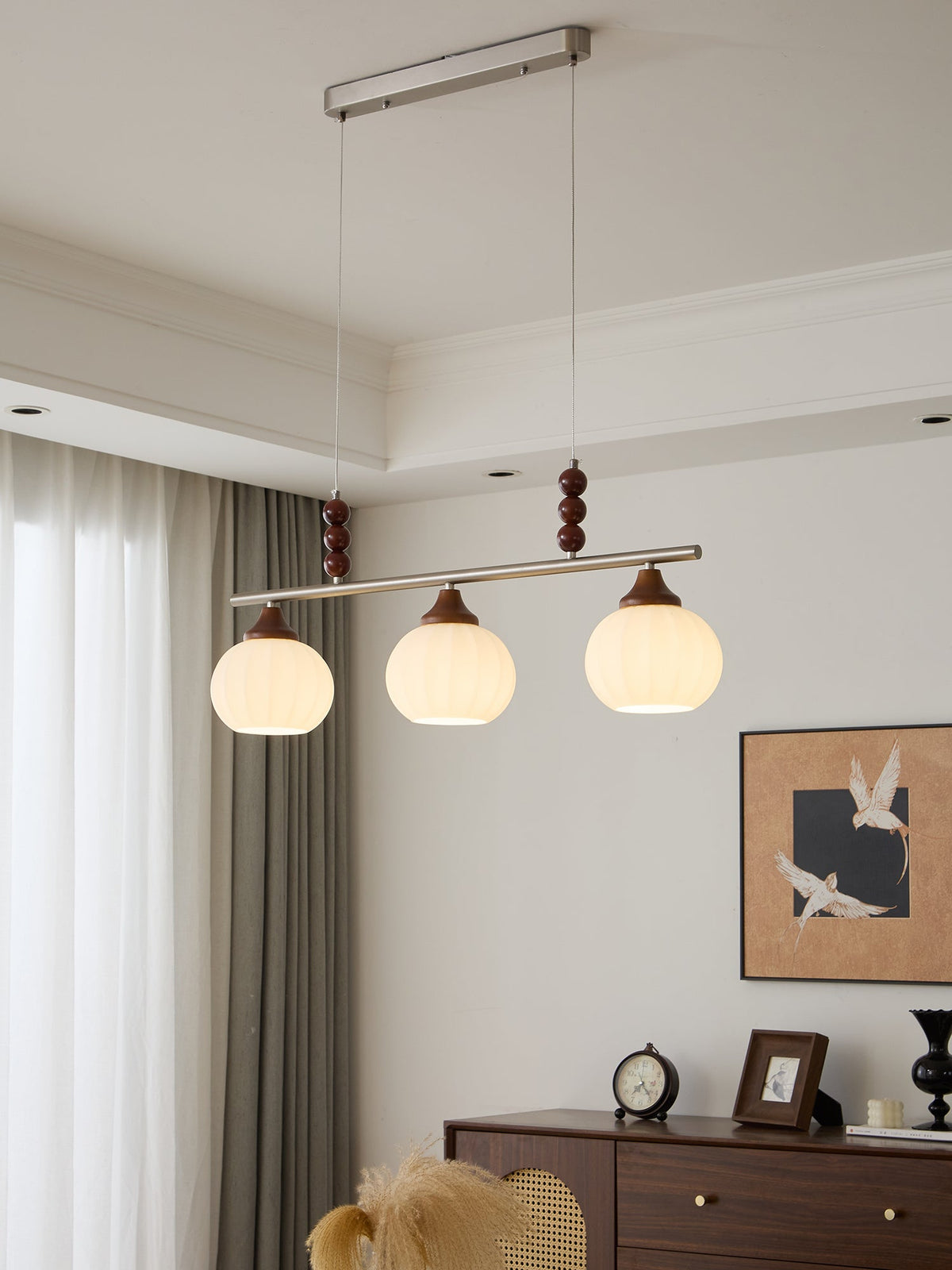 Nyla retro pendellampa i glas