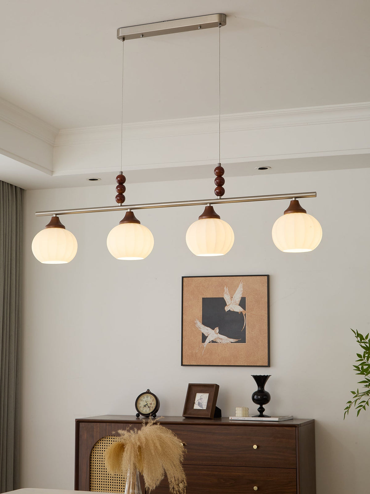 Nyla retro pendellampa i glas