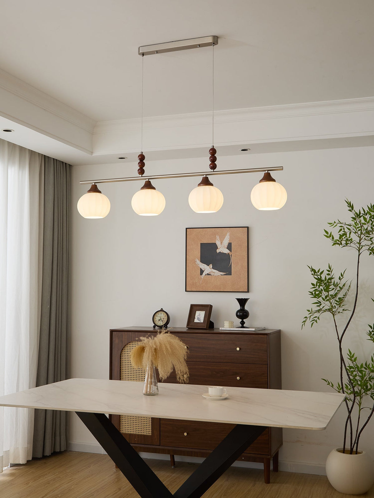 Nyla retro pendellampa i glas