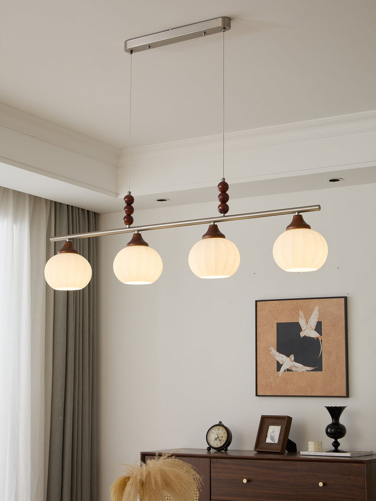 Nyla retro pendellampa i glas