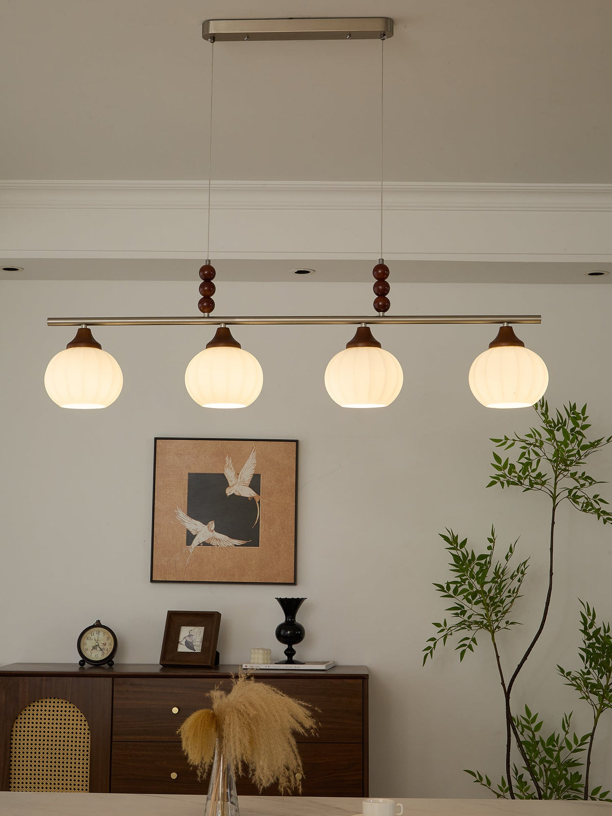 Nyla retro pendellampa i glas