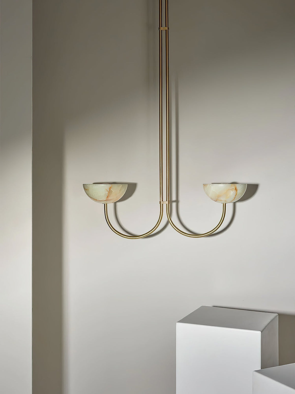 Hartvik Duo pendellampa i alabaster