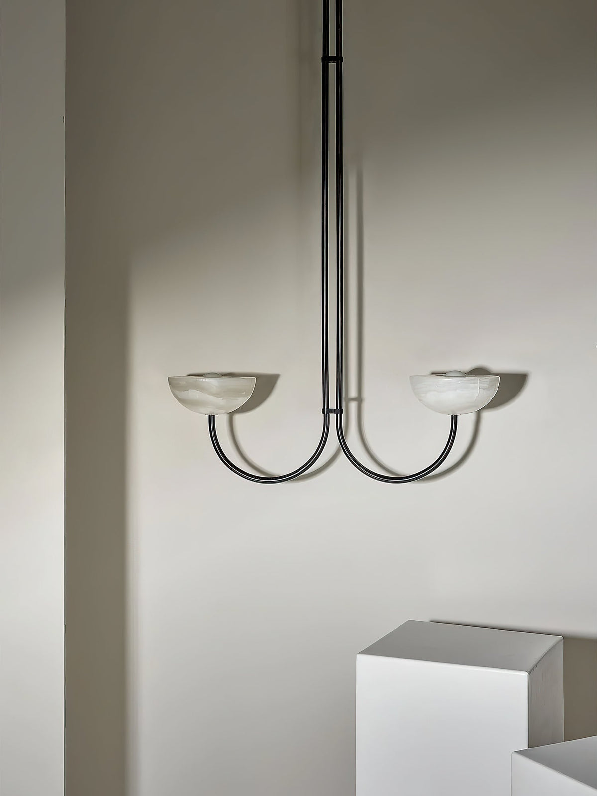 Hartvik Duo pendellampa i alabaster