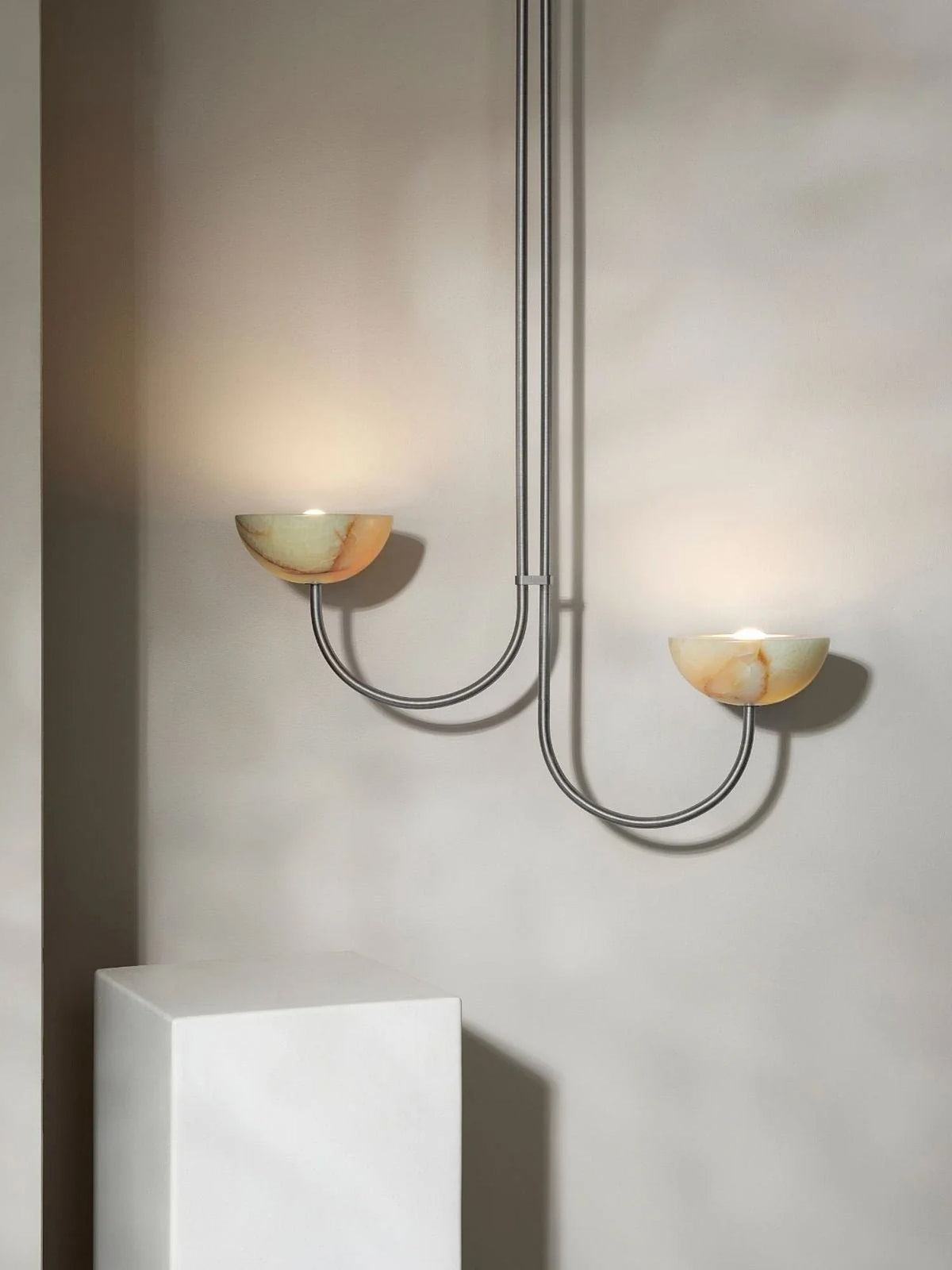 Hartvik Duo pendellampa i alabaster
