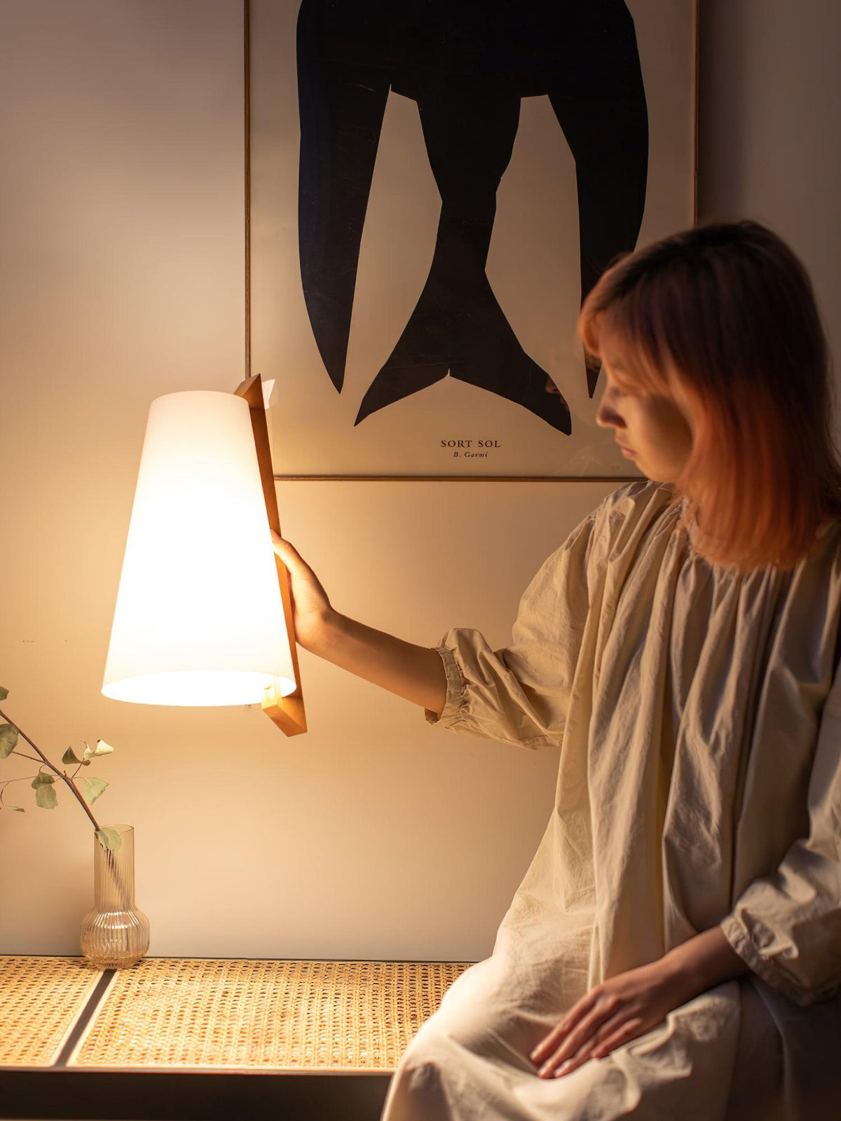 Miriam modern minimalistisk vägglampa i plast