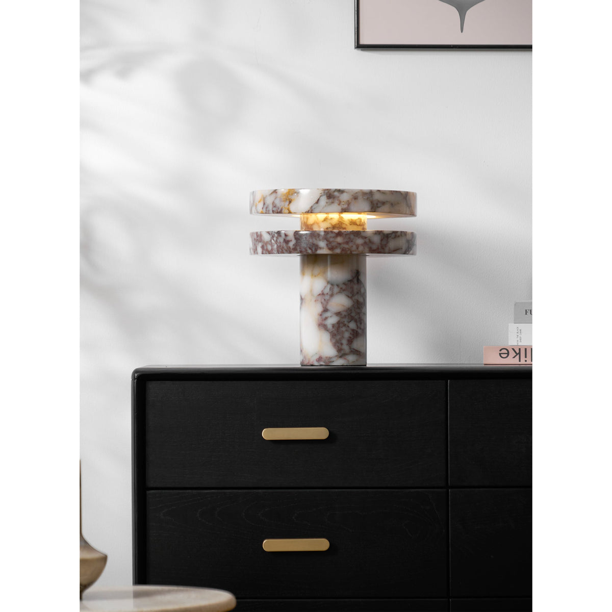 Selerine marmorbordlampe