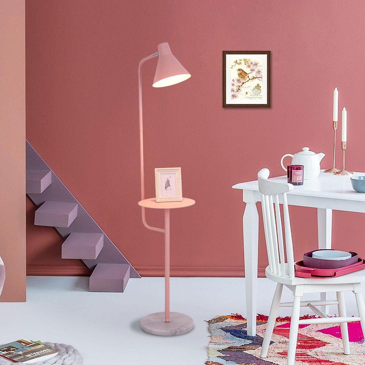 Nerylon gulvlampe, macaroon