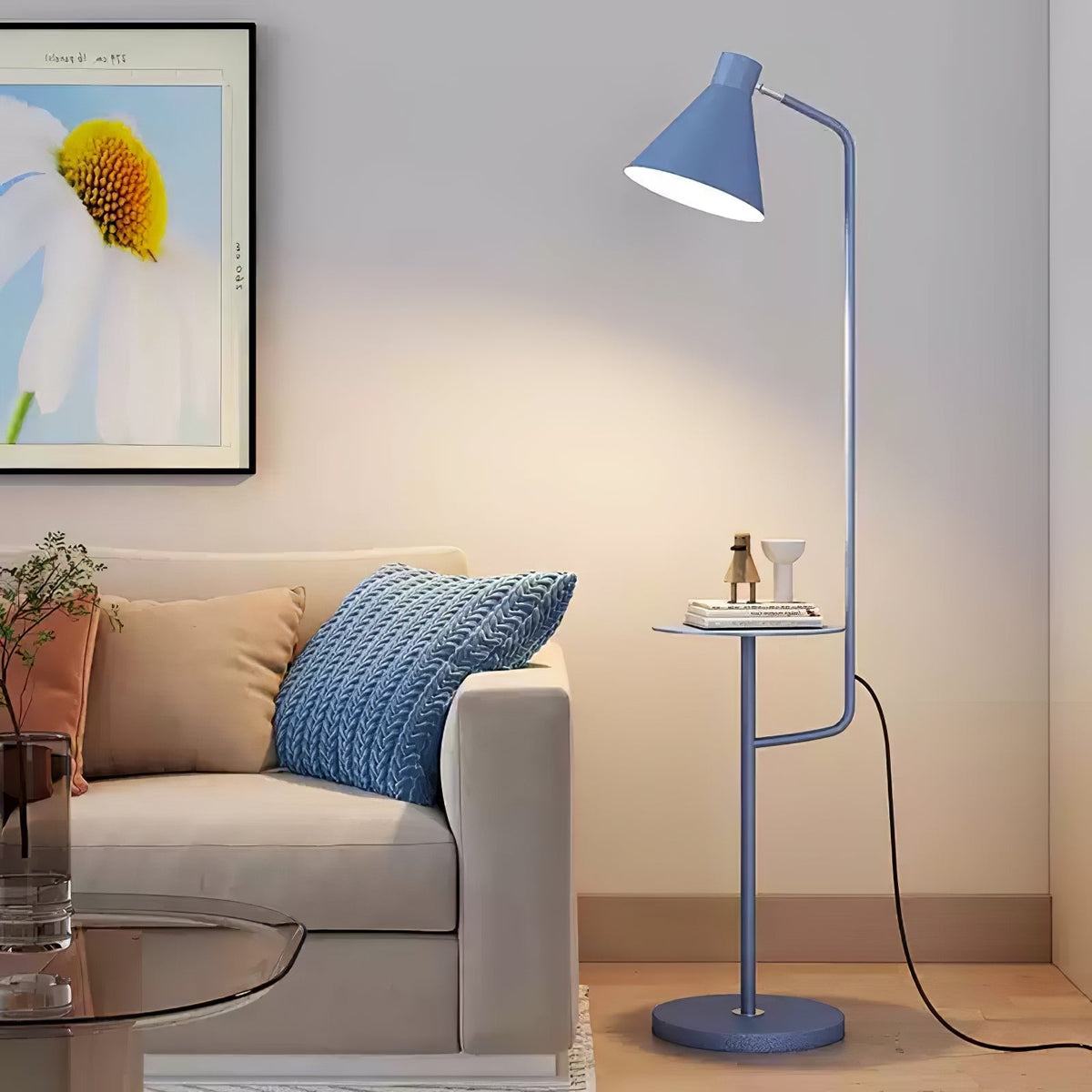 Nerylon gulvlampe, macaroon