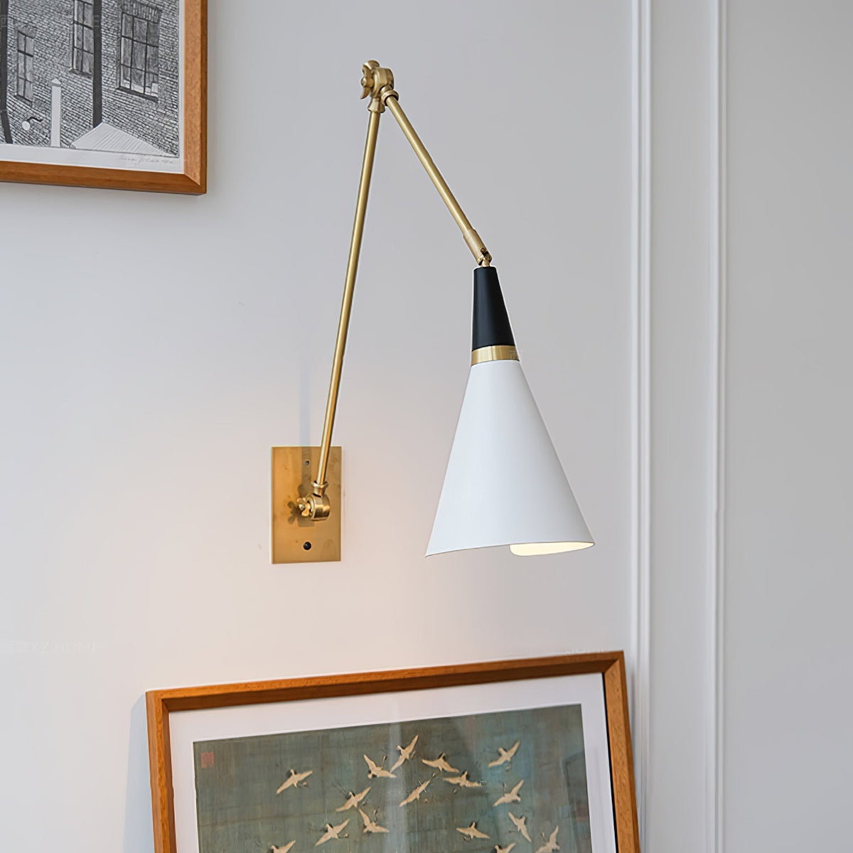 Isro vintage industriel glasvæglampe