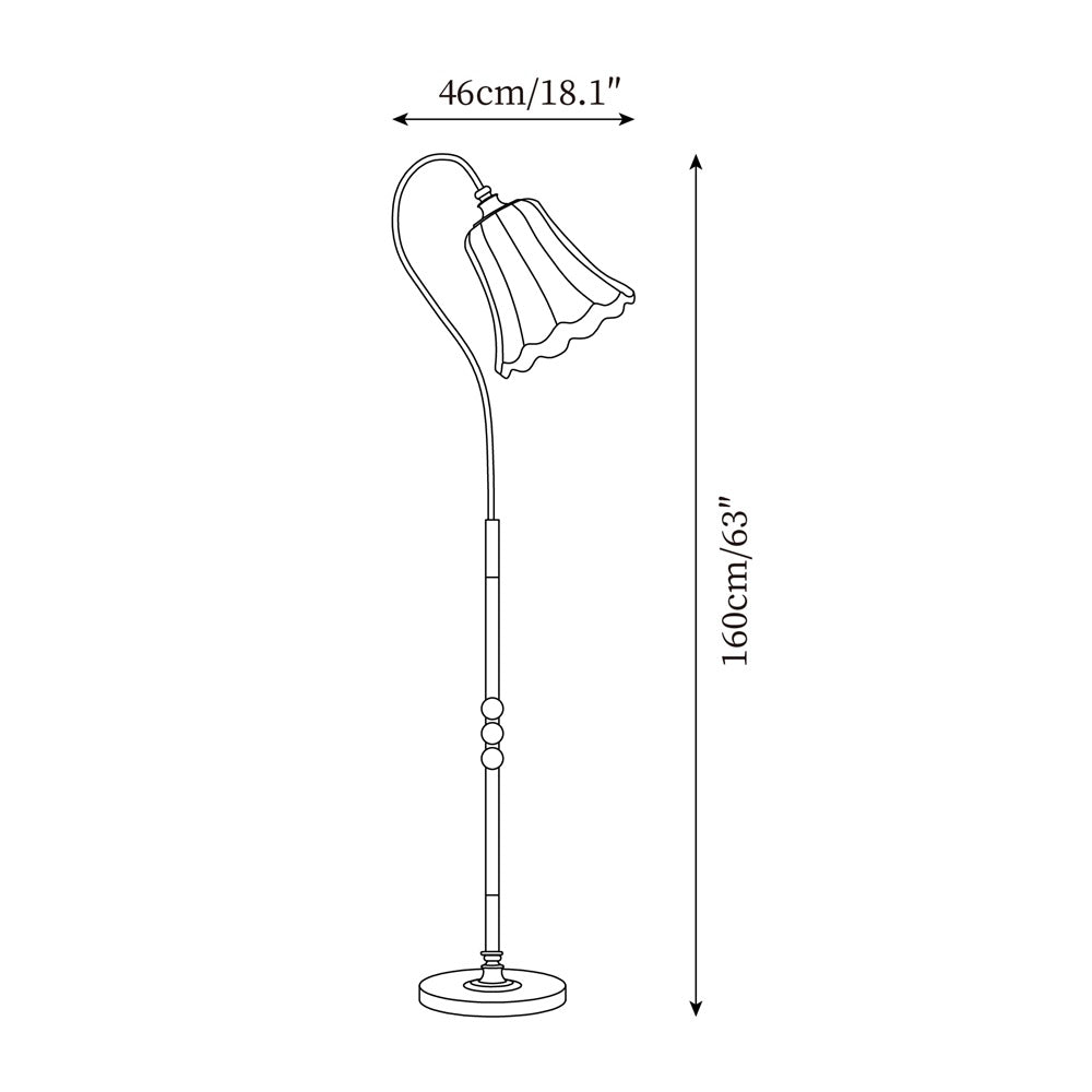 Tuliple-gulvlampe