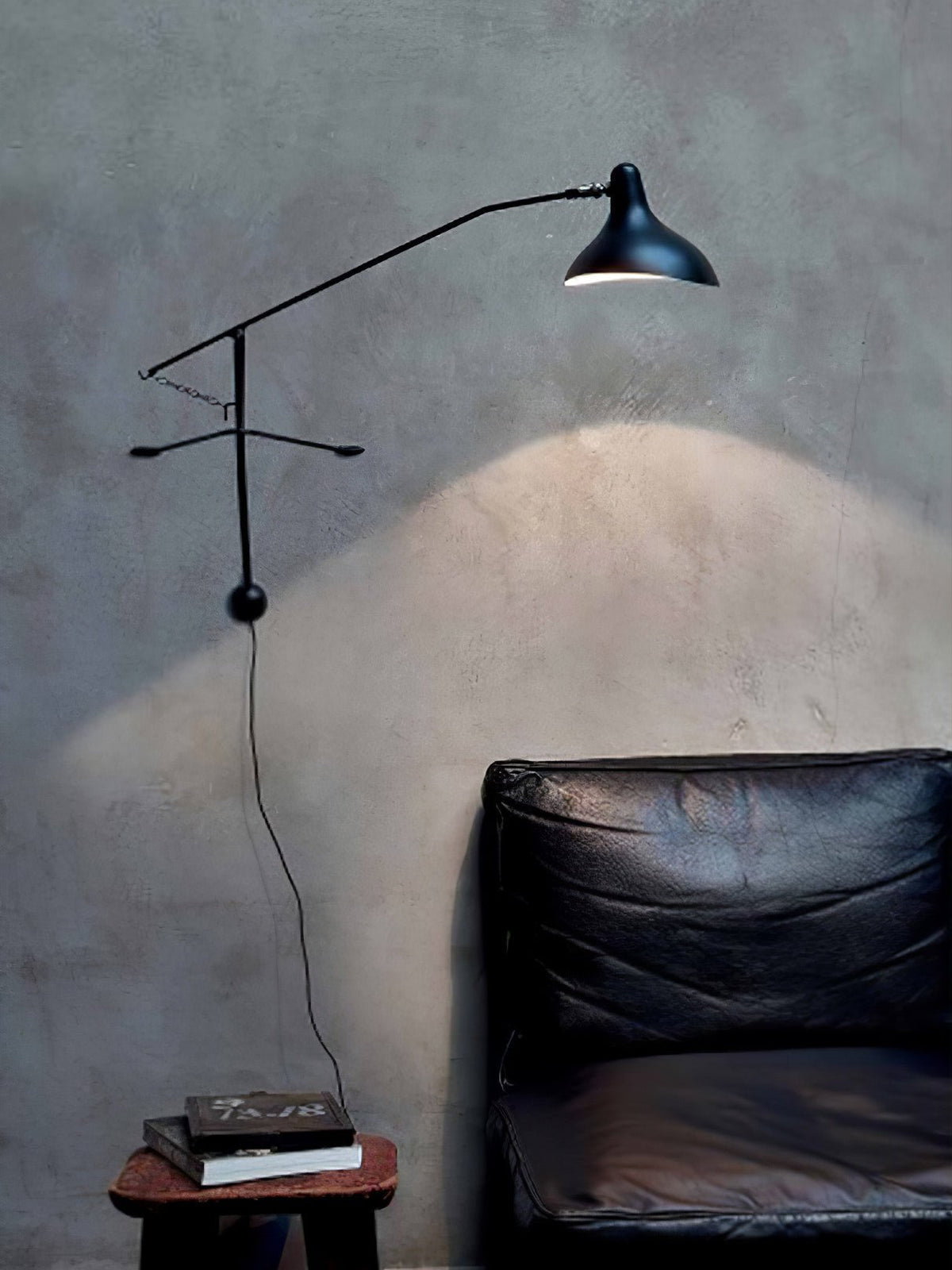 Ivsolarae moderne minimalistisk væglampe med arm