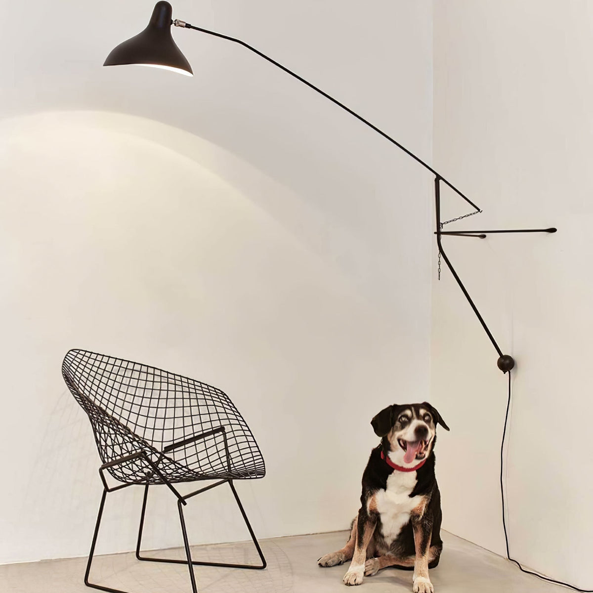 Ivsolarae moderne minimalistisk væglampe med arm