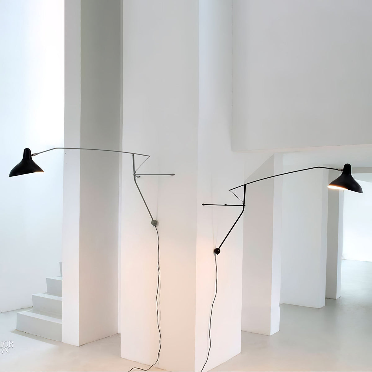 Ivsolarae moderne minimalistisk væglampe med arm