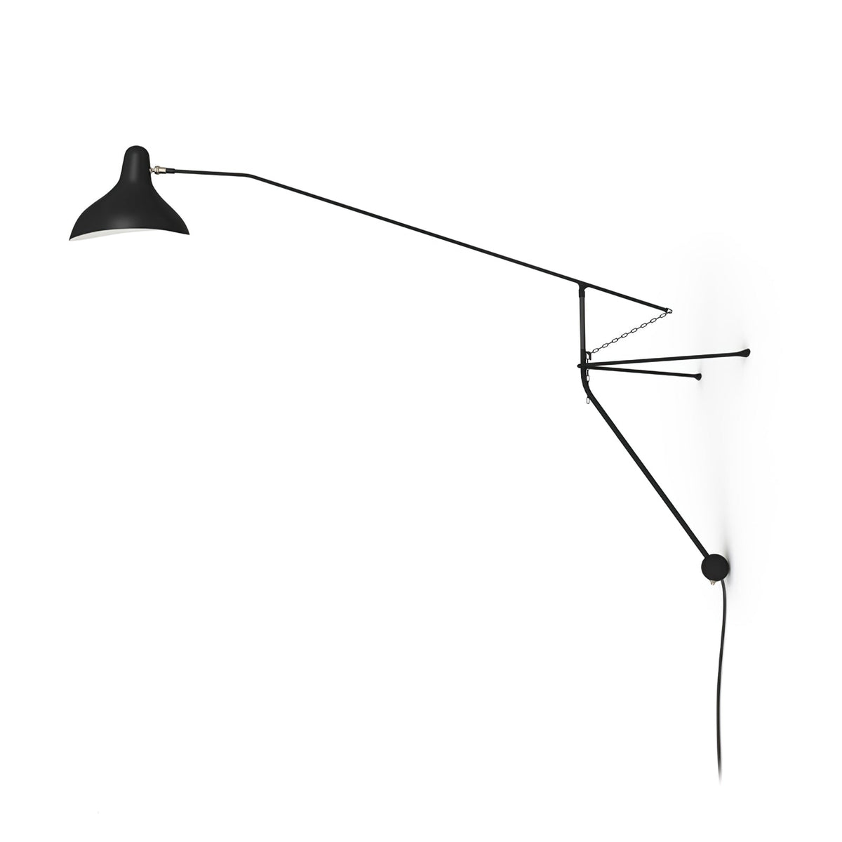 Ivsolarae moderne minimalistisk væglampe med arm