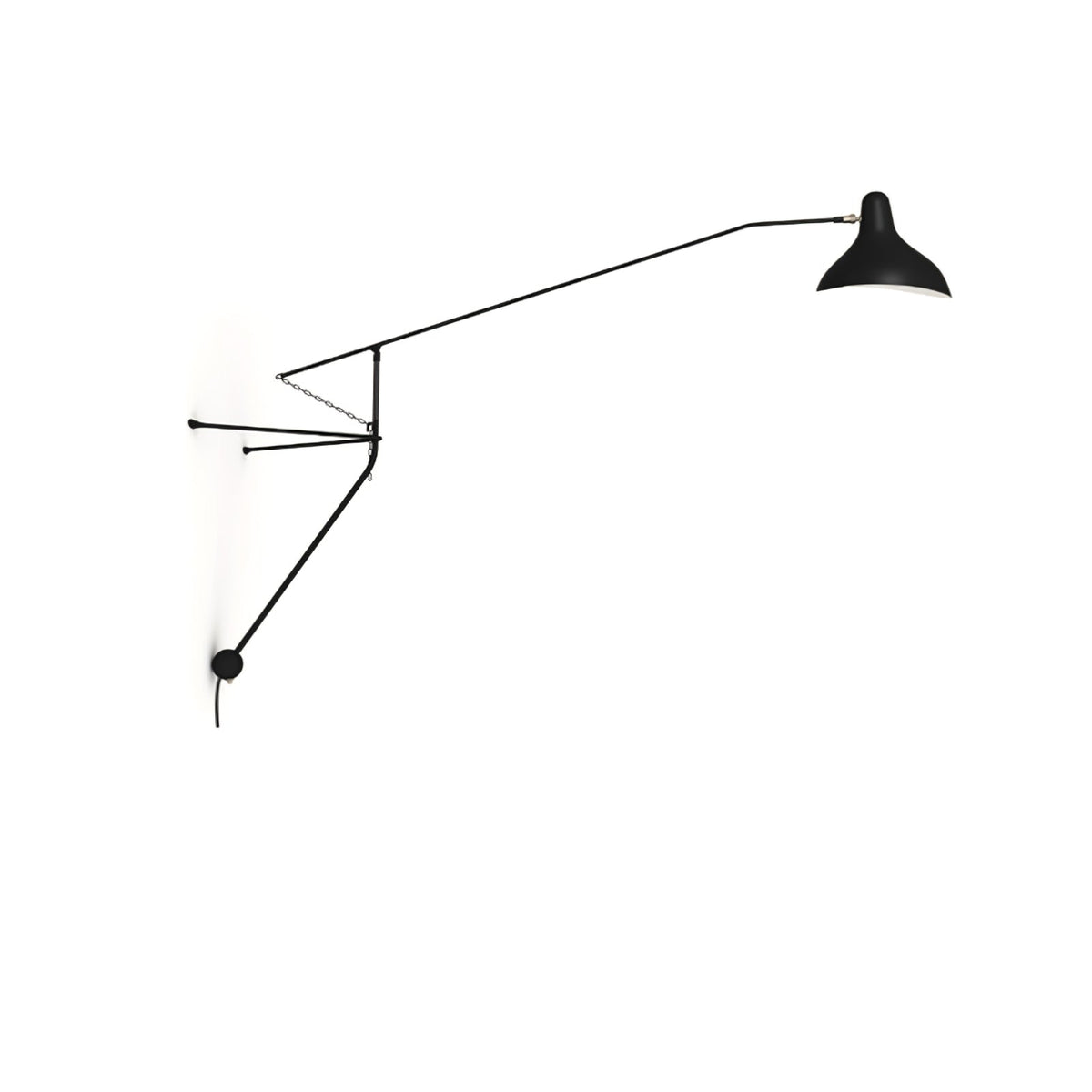 Ivsolarae moderne minimalistisk væglampe med arm