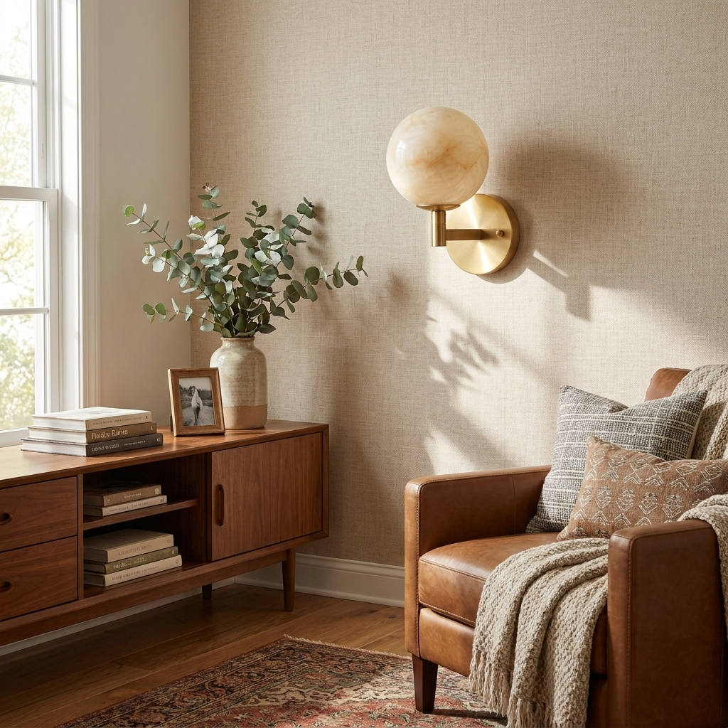 Ravelmere Alabaster Wall Sconce