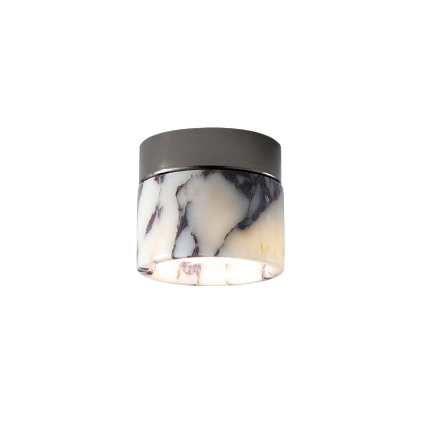 Selielle rund loftslampe i marmor