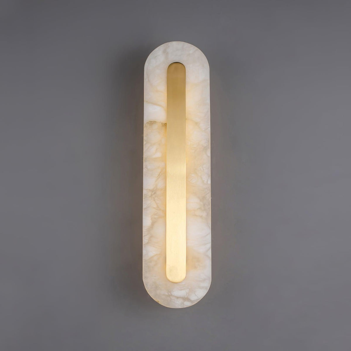 Selvia minimalistisk vägglampa i alabaster