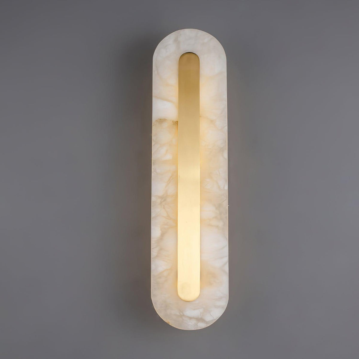 Selvia minimalistisk vägglampa i alabaster