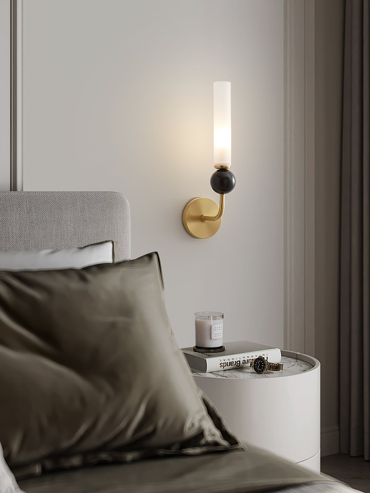 Dulane modern minimalistisk vertikal vägglampa i marmor