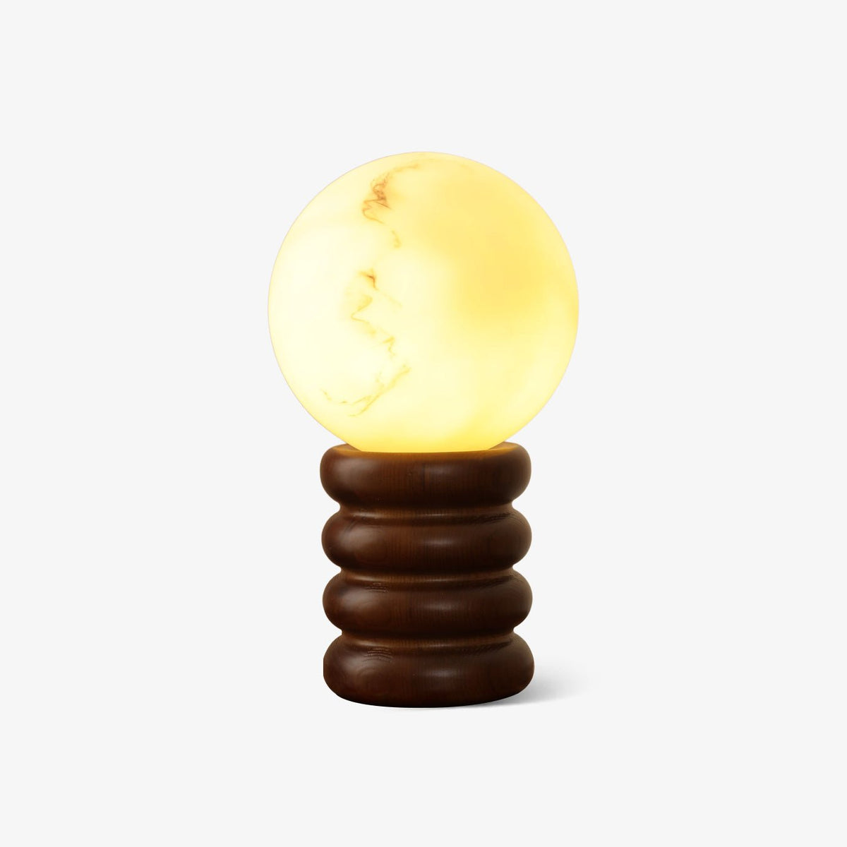 Modern bordslampa i trä Novar