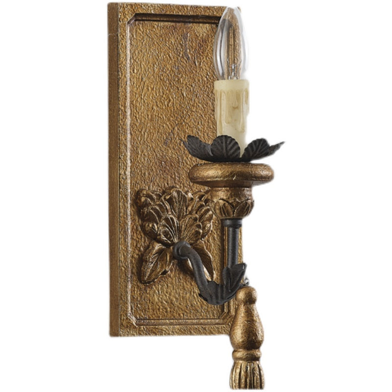 Candeeiro de parede Aldearia em madeira, de elegância vintage