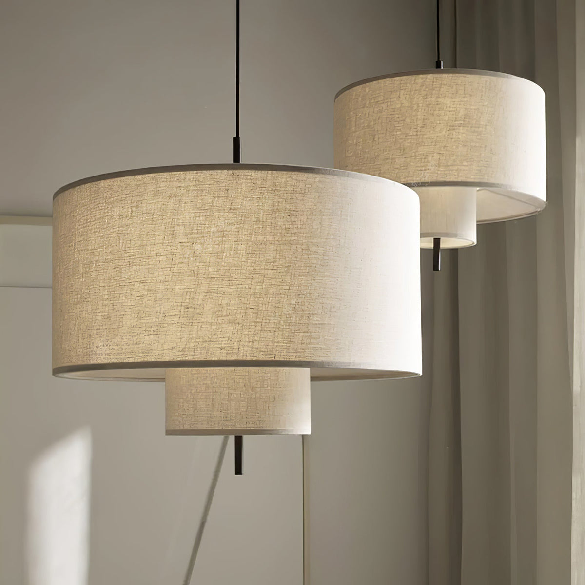Ulphaa moderne minimalistisk pendellampe i stof