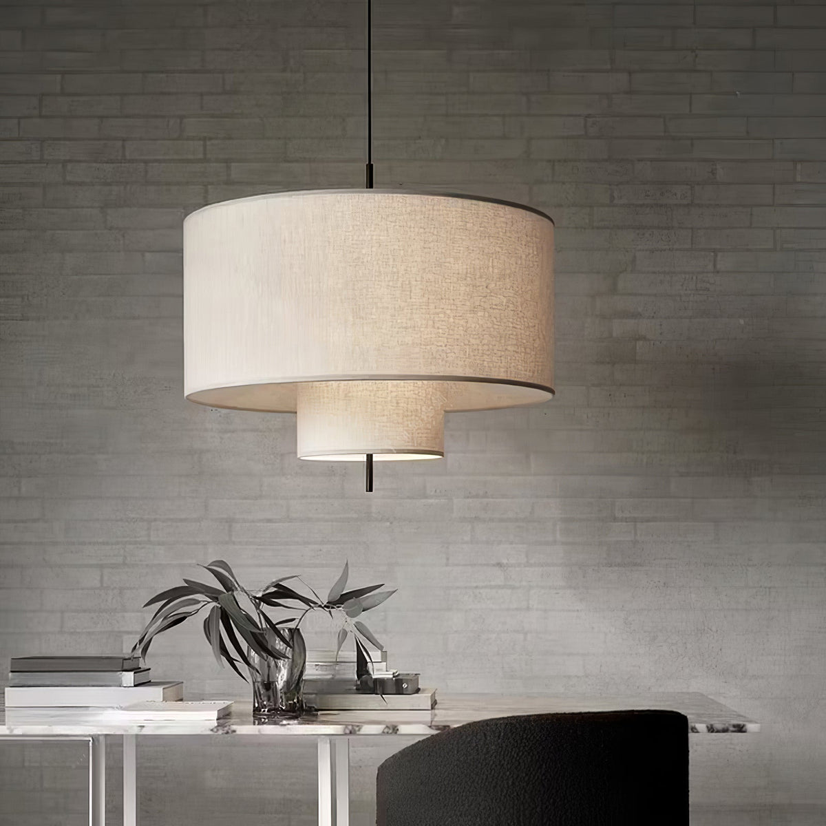 Ulphaa moderne minimalistisk pendellampe i stof