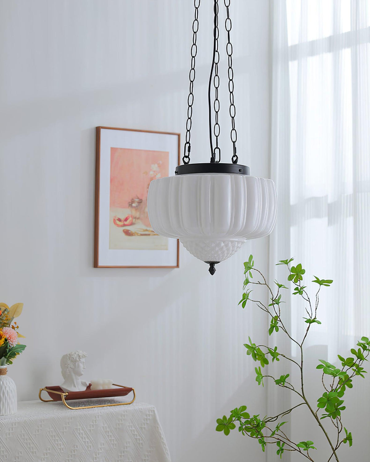 Yara moderne pendel i glas