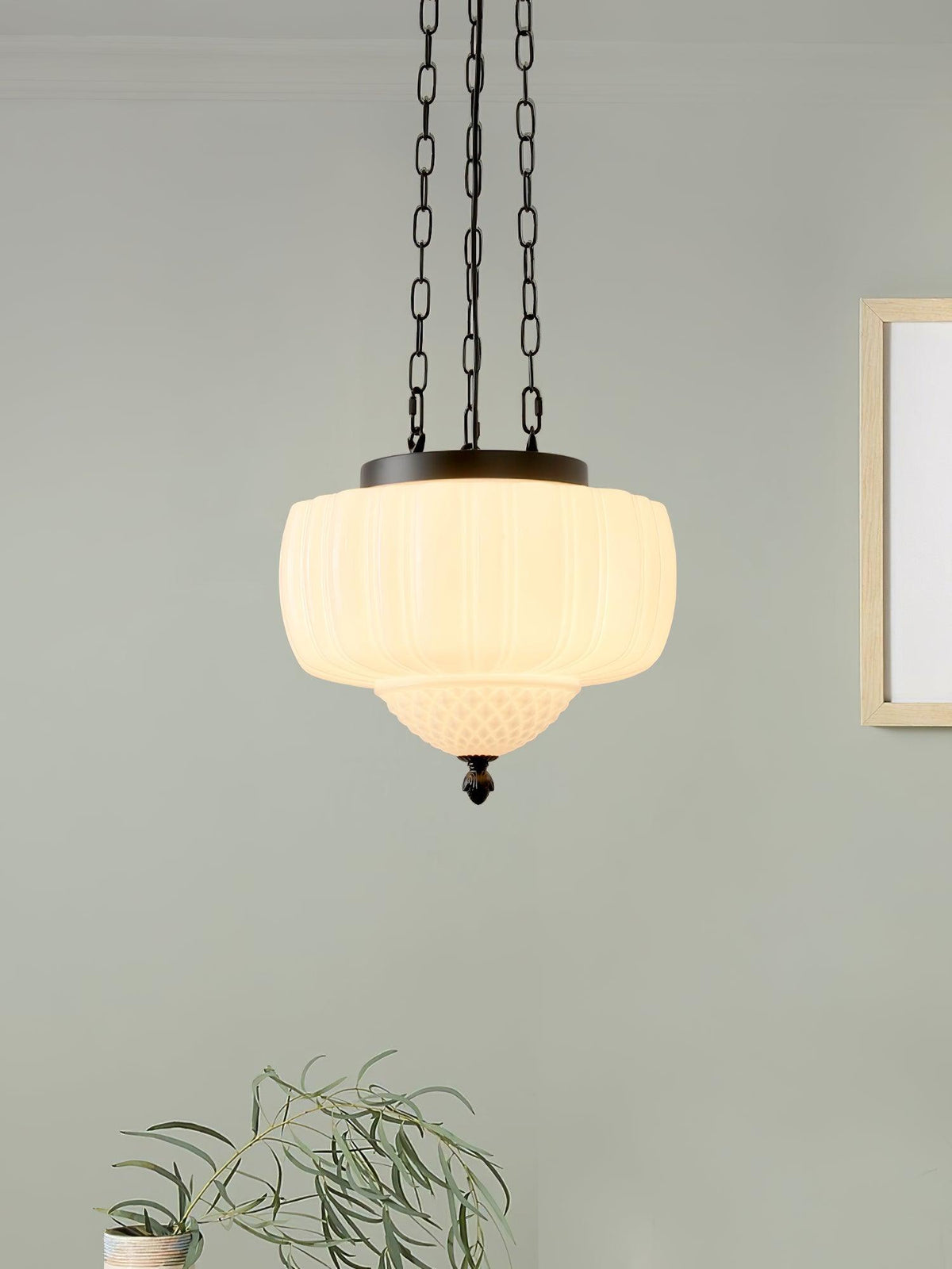 Yara moderne pendel i glas