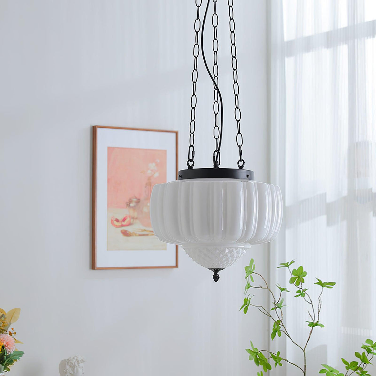 Yara moderne pendel i glas
