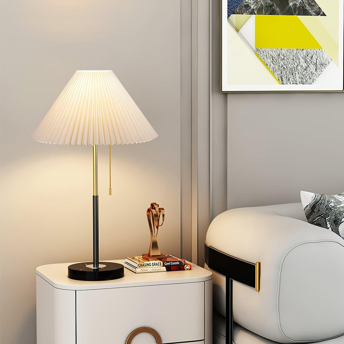 Divo minimalistisk marmorbordlampe
