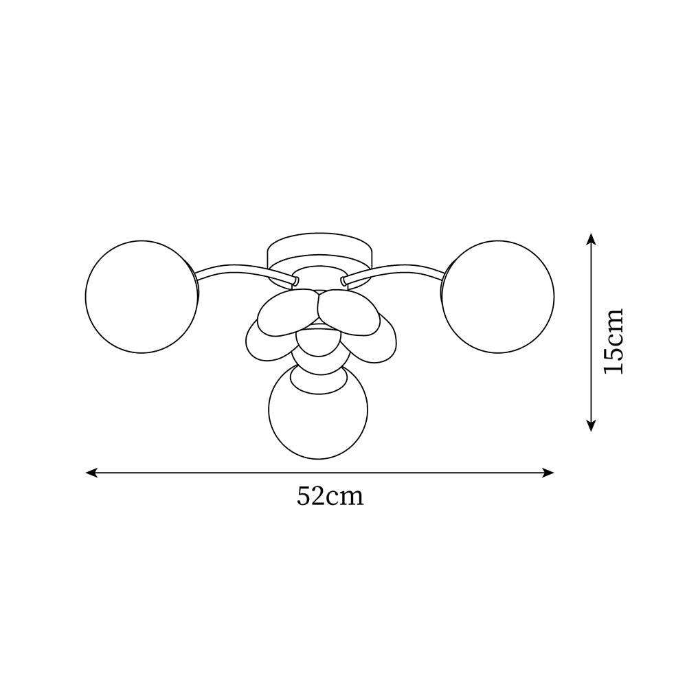 Candeeiro de teto com pétalas cor-de-rosa Nirox
