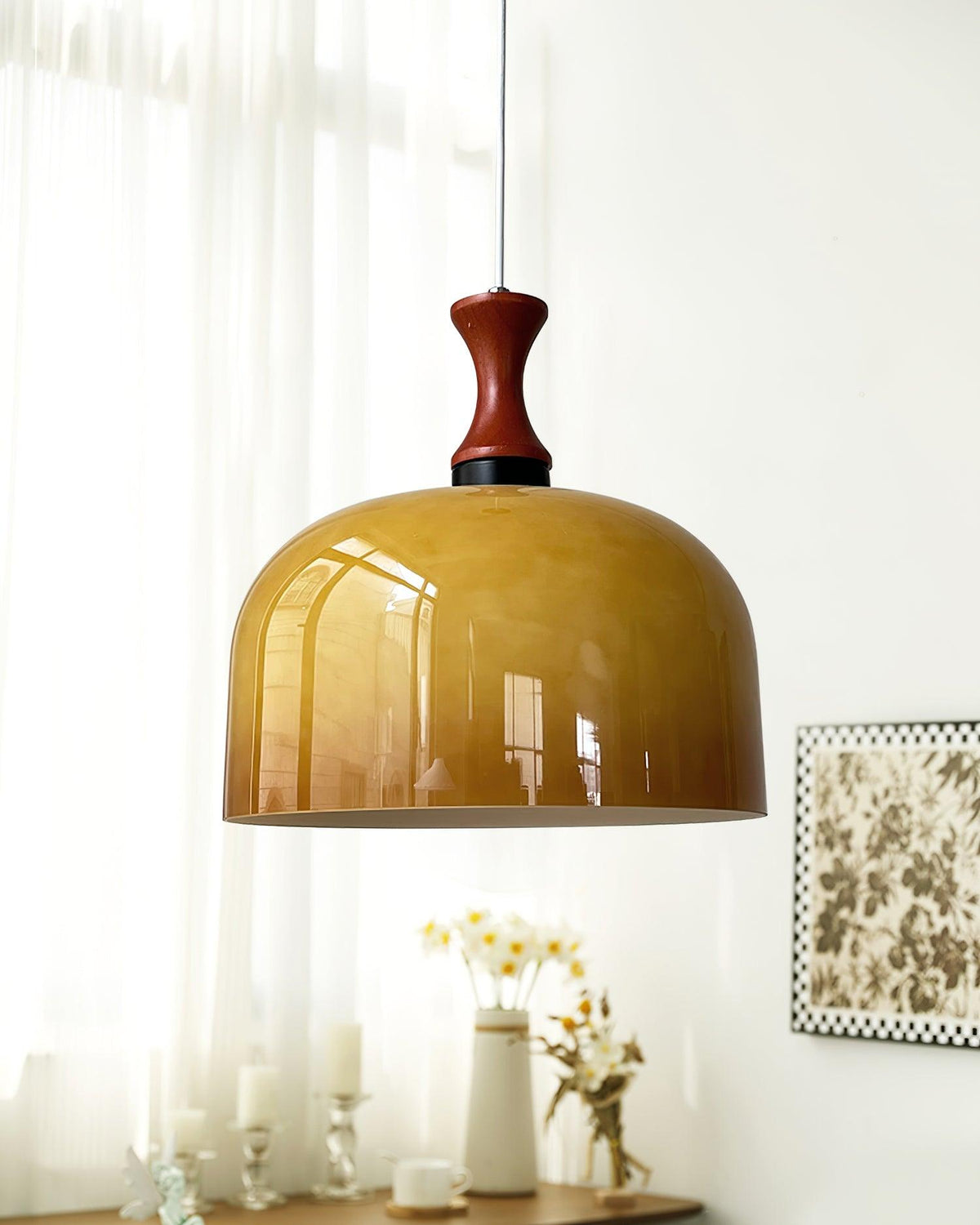 Lioraer retro-pendellampe i glas