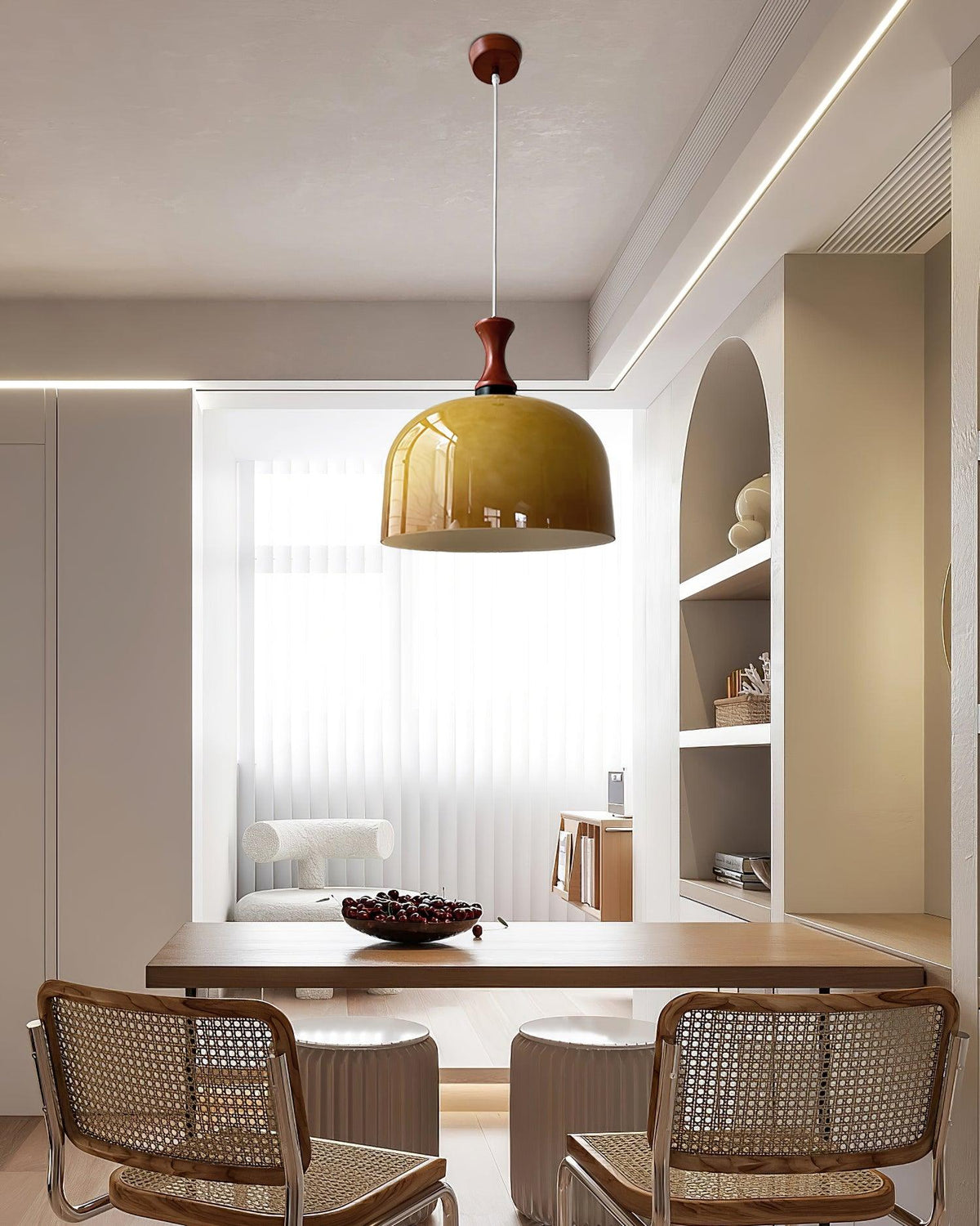 Lioraer retro-pendellampe i glas