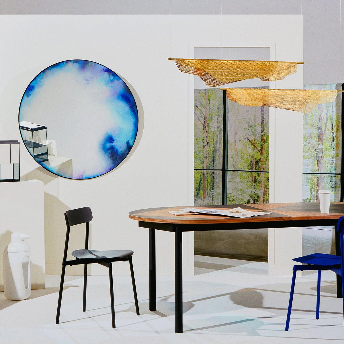 Candeeiro suspenso artístico de luxo pós-moderno Aella