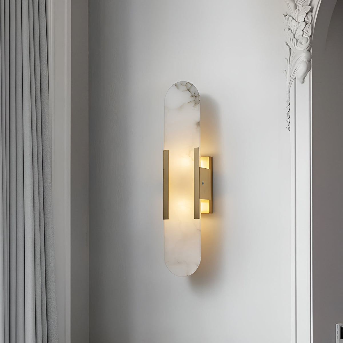 Bano Oblong Alabaster Wall Light