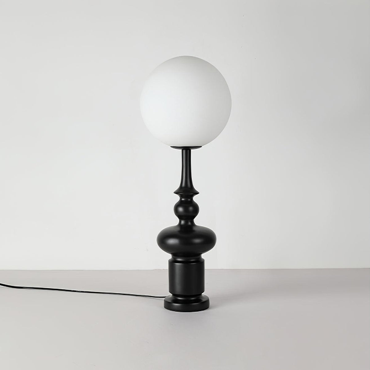 Soralise bordlampe med romersk søjle
