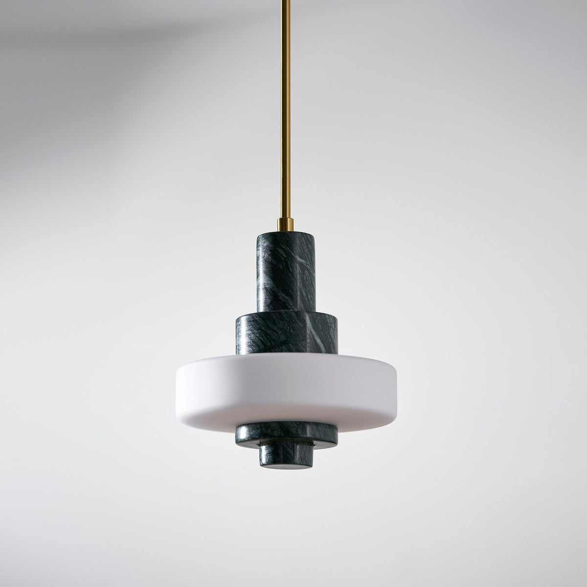 Mercury pendellampa i grön marmor
