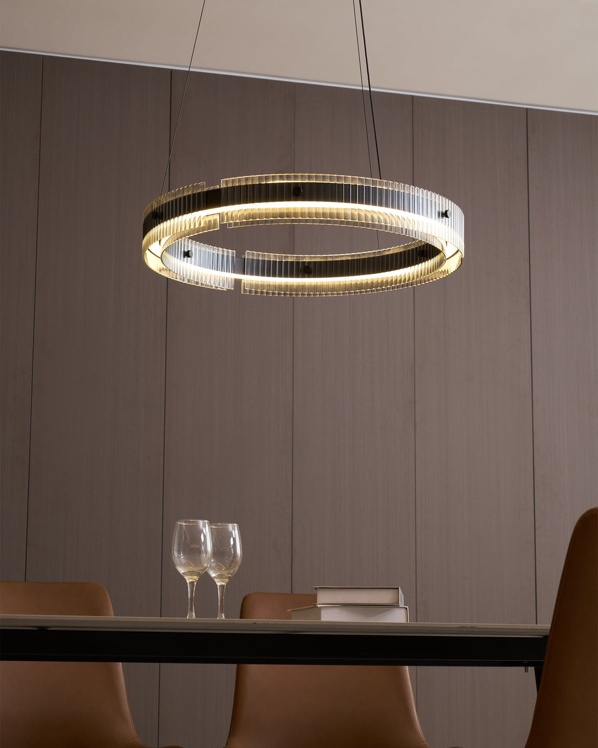 Veliviel minimalistisk LED-ringkrone