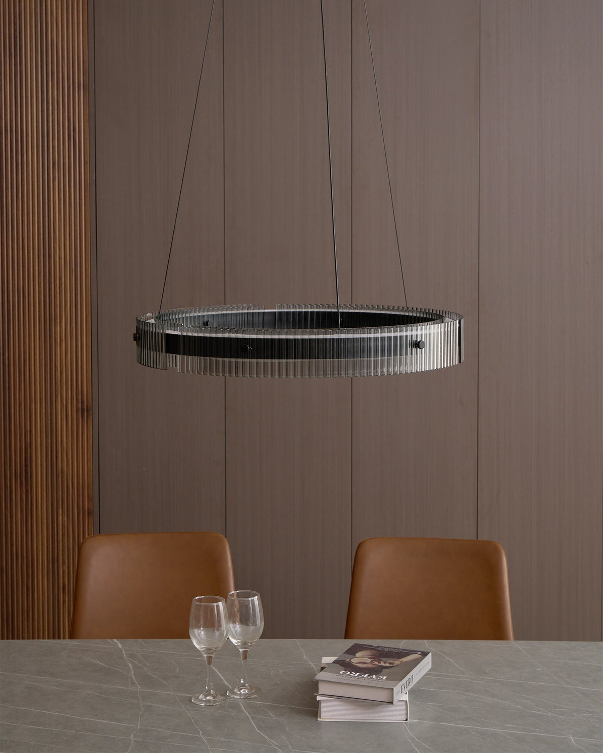Veliviel minimalistisk LED-ringkrone