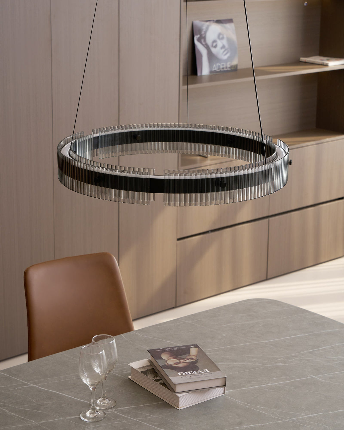 Veliviel minimalistisk LED-ringkrone