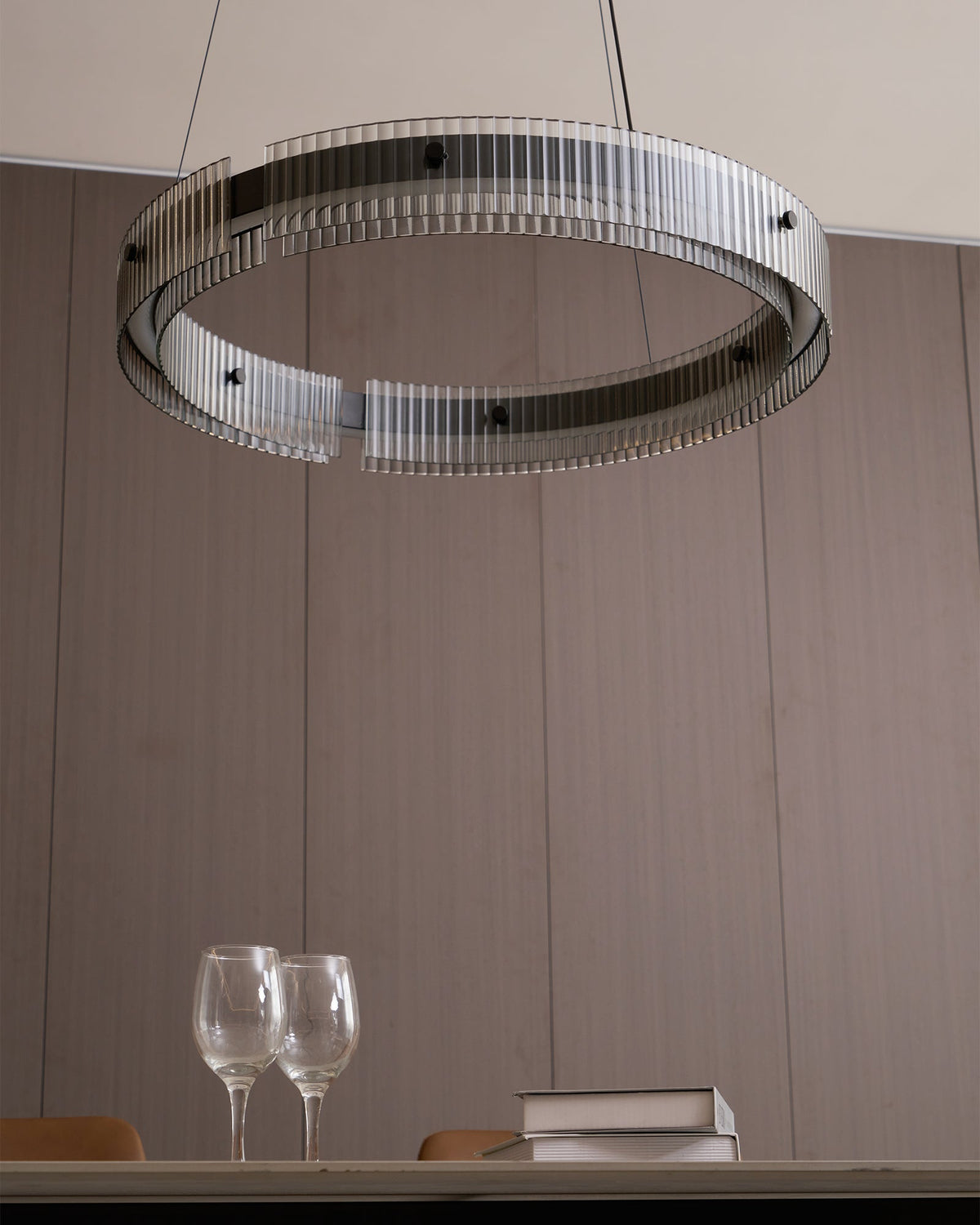 Veliviel minimalistisk LED-ringkrone