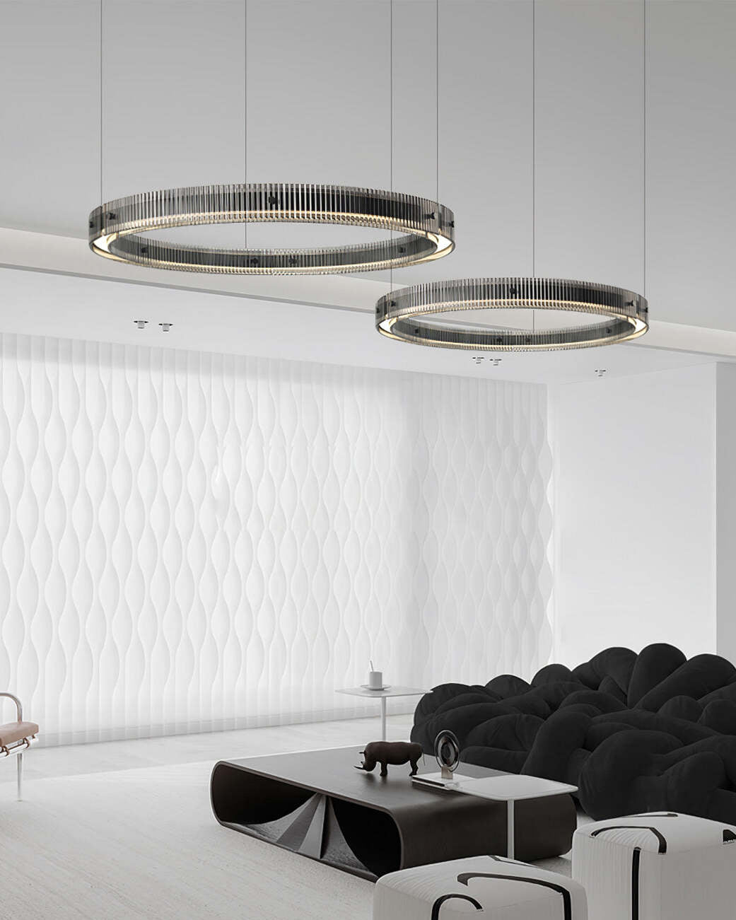 Veliviel minimalistisk LED-ringkrone
