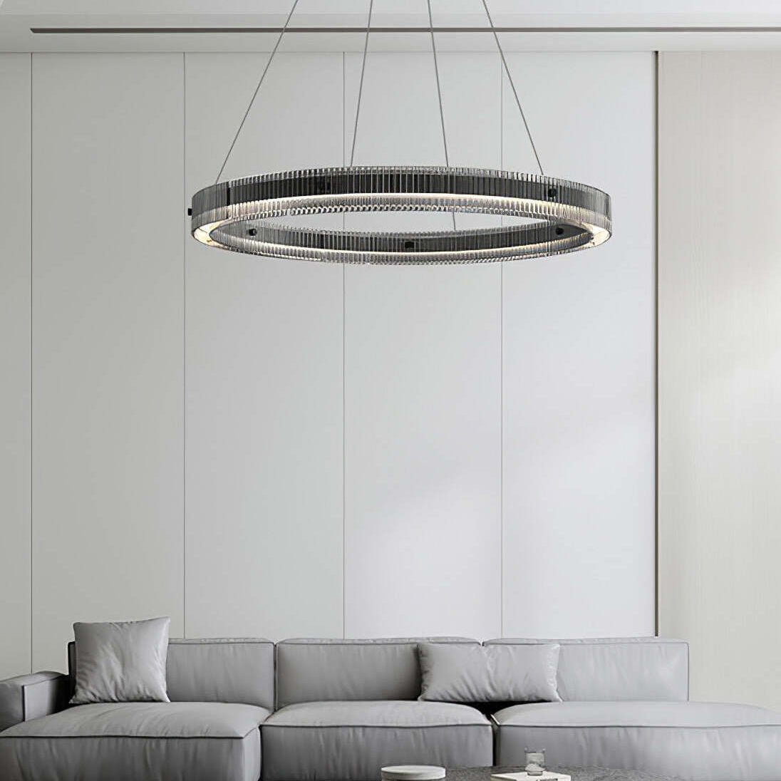 Veliviel minimalistisk LED-ringkrone